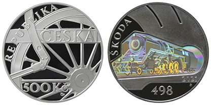PSM s hologramem – Parní lokomotiva Škoda 498 Albatros