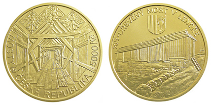 Gold coin Wooden bridge in Lenora