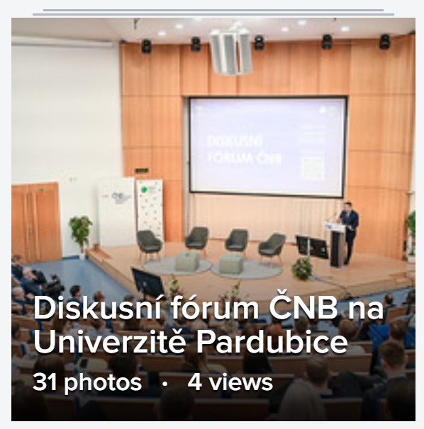ČNB – Fotogalerie – Diskusní fórum ČNB na Univerzitě Pardubice