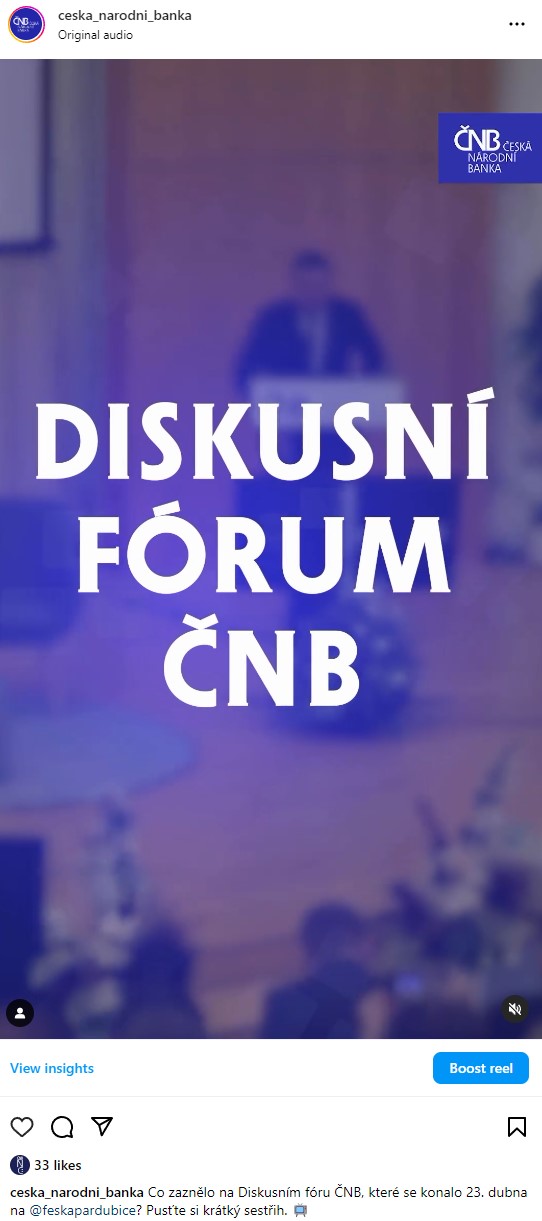 ČNB – Co zaznělo na Diskusním fóru ČNB, které se konalo 23. dubna na Fakultě ekonomicko-správní Univerzity Pardubice. Pusťte si krátký sestřih.