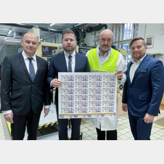 Výroba bankovky 1 000 Kč s přítiskem ve Státní tiskárně cenin