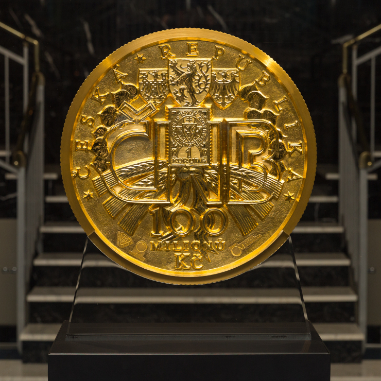 Zlatá 100 000 000 Kč mince