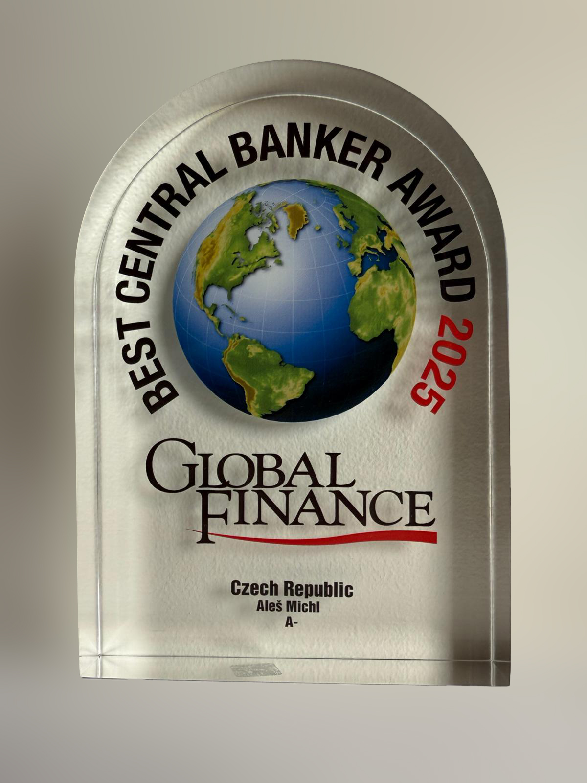 Governor Aleš Michl ranked among the top three central bankers in the EU for 2025 by Global Finance
