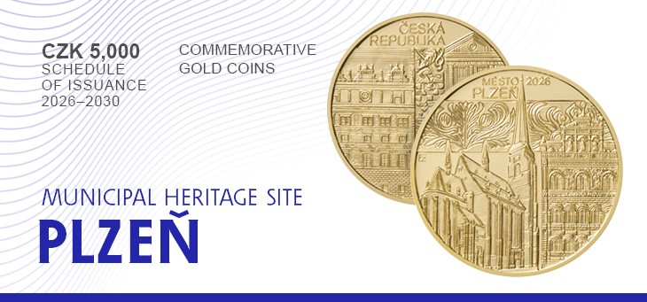 banner – PR – Gold coin – Plzeň municipal heritage site banner – PR – Gold coin – Plzeň municipal heritage site