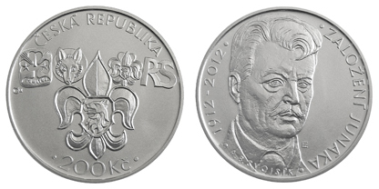 Commemorative silver coin to mark the 100th anniversary of the foundation of Junák