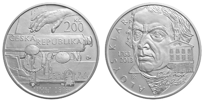 Commemorative silver coin to mark the 250th anniversary of the birth of Aloys Klar