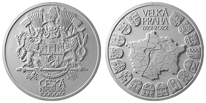 Mimořádná stříbrná 10 000 Kč mince ke 100. výročí založení Velké Prahy – technická realizace