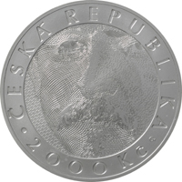 Commemorative bi-metal CZK 2,000 coin to mark the 100th anniversary of the introduction of the Czechoslovak koruna – líc