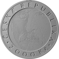 Pamětní bimetalová 2 000 Kč mince 100. výročí zavedení československé koruny – líc