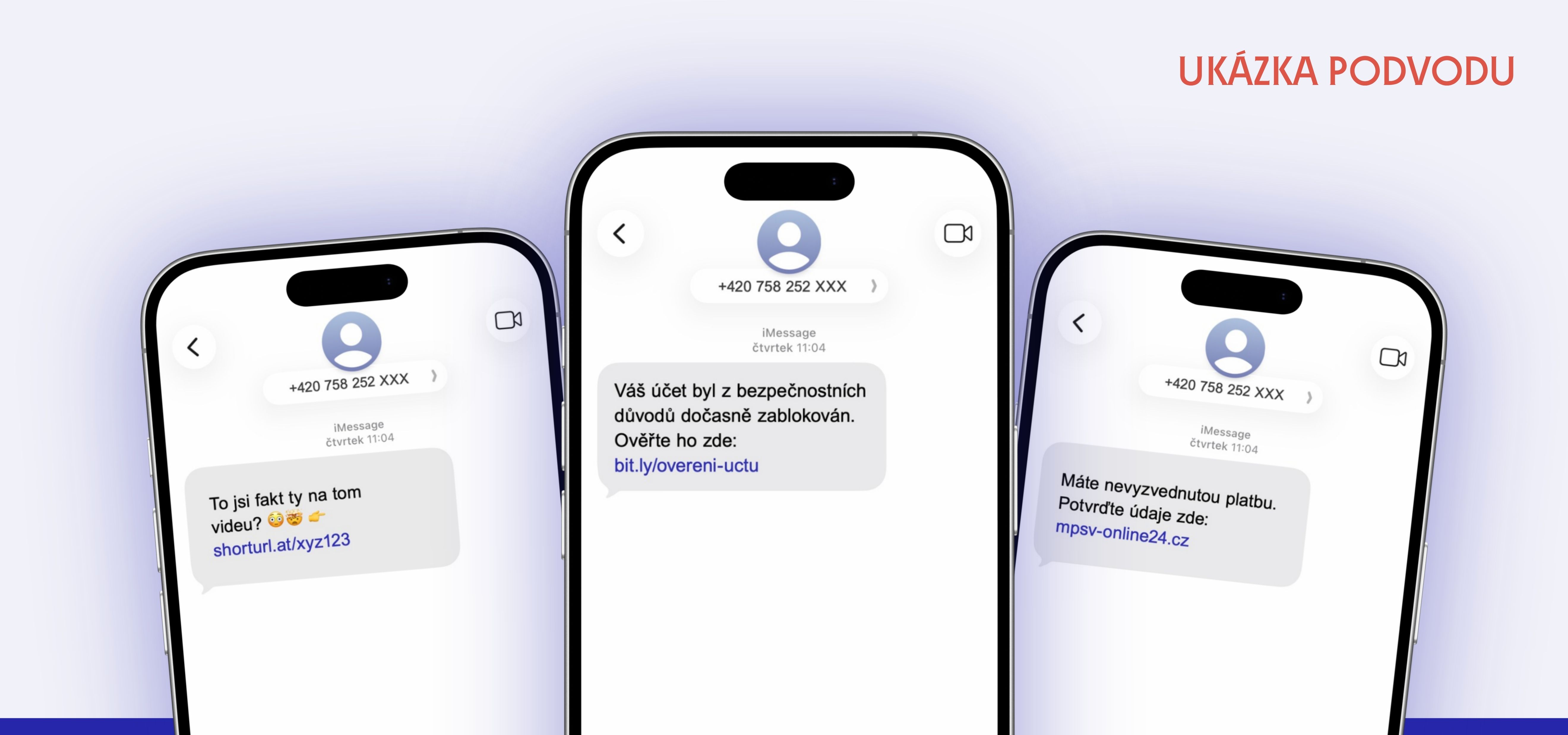 Smishing – Online podvody (harmonika)