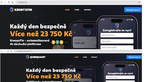 Upozornění na podvodné platformy nabízející obchodování s kryptoměnami za pomocí „umělé inteligence“ – obrázek 2