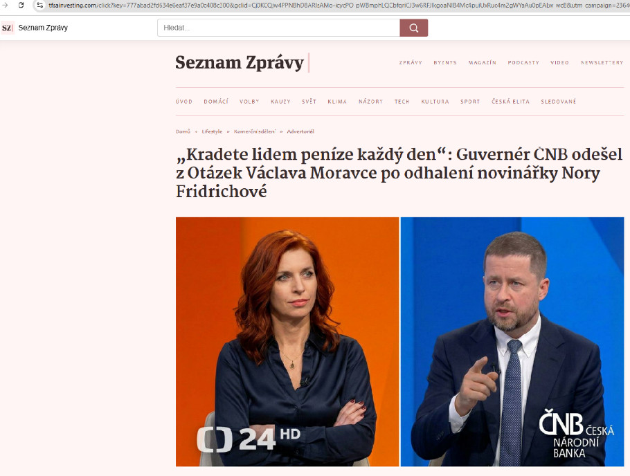 Upozornění na podvodná videa a fotografie vytvořené AI (SEGURO MALEDOXY, platforma Ziskotria aj.)