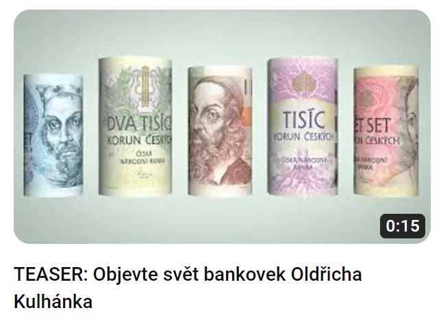 ČNB – Teaser - Objevte svět bankovek Oldřicha Kulhánka