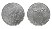 PSM k 700. výročí sňatku Jana Lucemburského a Elišky Přemyslovny - kliknutím na obrázek přejdete na stránku s popisem mince