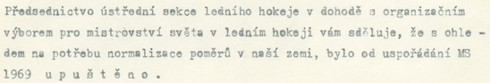 Fragment z dopisu ČSTV.
