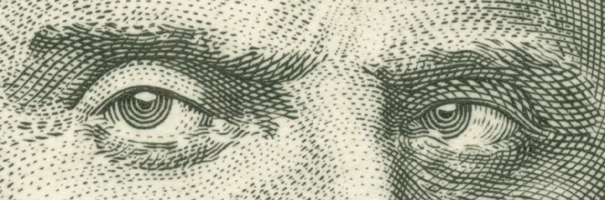 Detail Wolfovy rytiny (sedminásobné zvětšení otisku z originální rytiny do měděné desky)