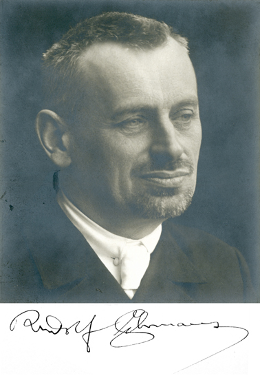 Rudolf Schmaus jako úředník Národní banky Československé (pravděpodobně konec 20. let)