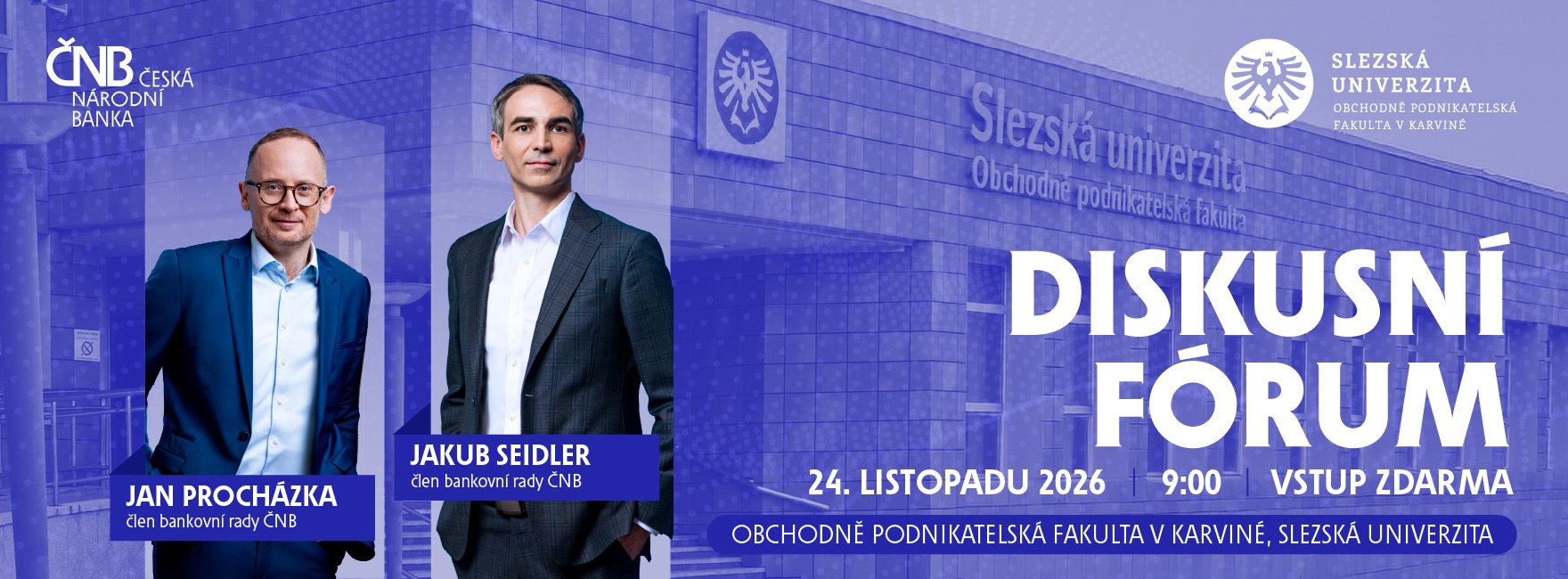 Diskusní fórum ČNB 2026 Karviná