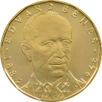 Oběžné mince 20 Kč – E. Beneš