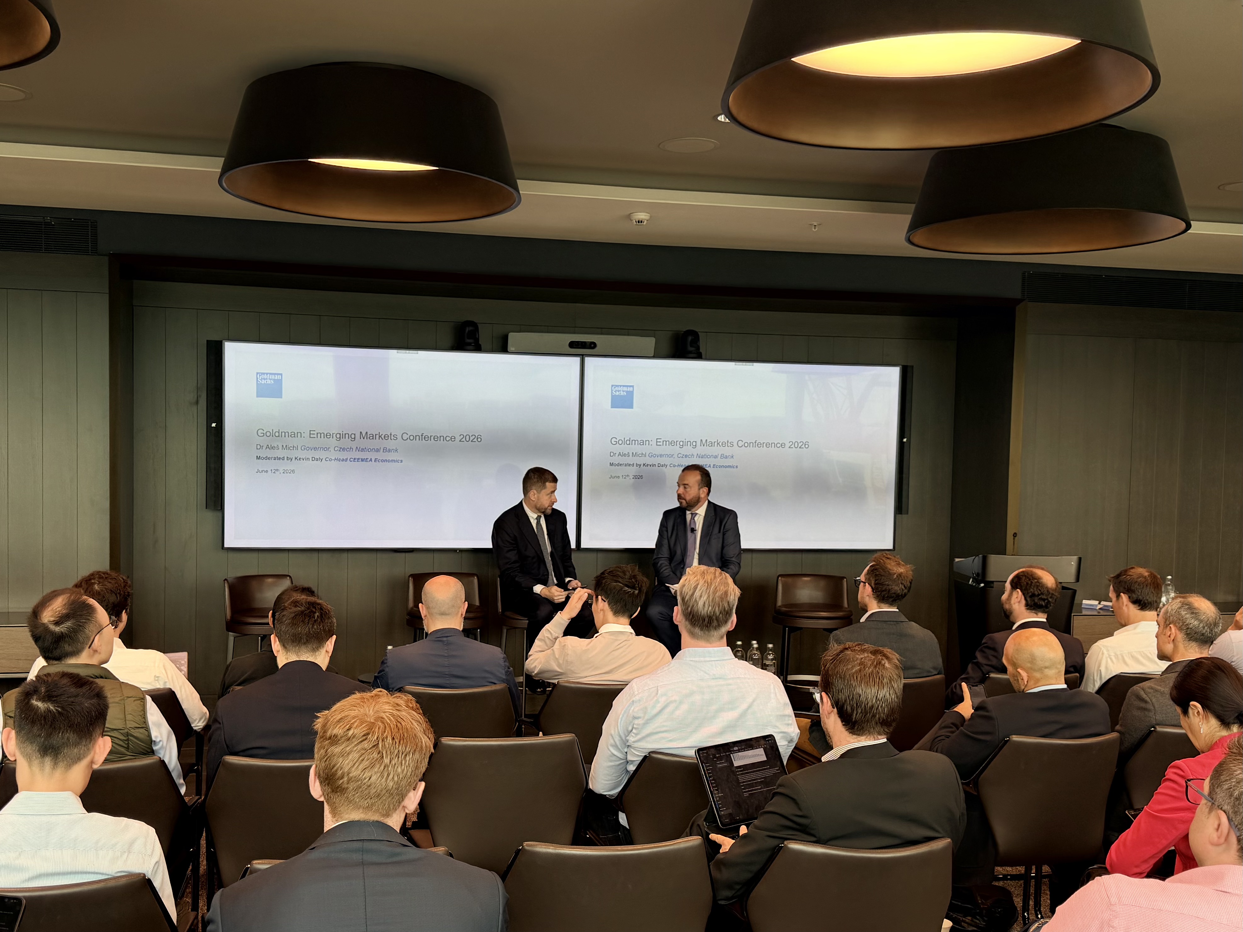 Governor’s notes for a fireside chat with Goldman Sachs in London