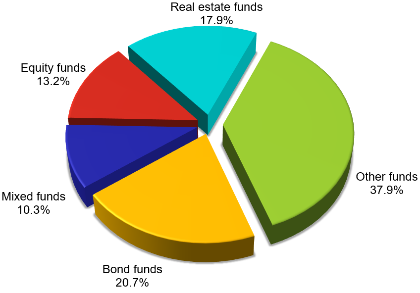 Net assets value – breakdown by investment policy – chart Net assets value – breakdown by investment policy – chart